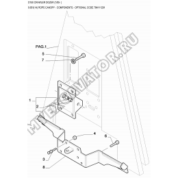 Детали кабины/ROPS CANOPY - COMPONENTS - OPTIONAL CODE 784111201 New Holland D150 Детали кабины/ROPS CANOPY - COMPONENTS - OPTIONAL CODE 784111201 New Holland D150