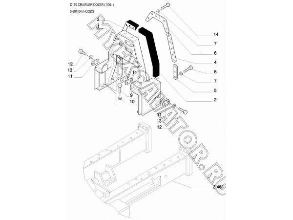 Кожухи защитные/HOODS New Holland D150