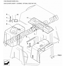 Детали кабины/ROPS CANOPY - COVERING - OPTIONAL CODE 784111201 New Holland D150