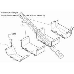 Кожухи защитные/LANDFILL VERSION - OPTIONAL CODE 784297071 - VERSION (04) New Holland D150