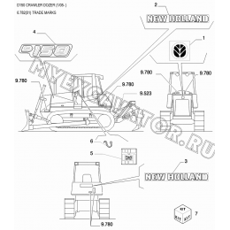 Логотипы/TRADE MARKS New Holland D150