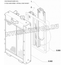 Экран пылезащитный/SAND SCREEN - OPTIONAL CODE 784105071 New Holland D150