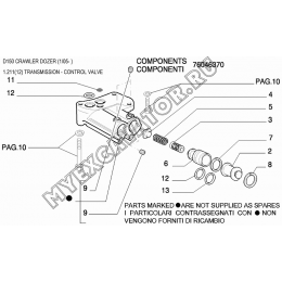 Коробка передач/TRANSMISSION - CONTROL VALVE New Holland D150 Коробка передач/TRANSMISSION - CONTROL VALVE New Holland D150