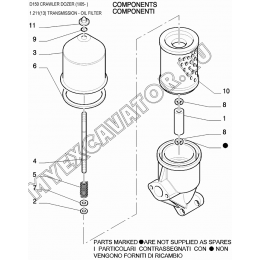Коробка передач/TRANSMISSION - OIL FILTER New Holland D150 Коробка передач/TRANSMISSION - OIL FILTER New Holland D150