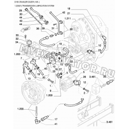 Система смазки коробки передач/TRANSMISSION LUBRICATION SYSTEM New Holland D150 Система смазки коробки передач/TRANSMISSION LUBRICATION SYSTEM New Holland D150