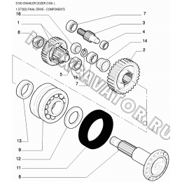 Конечная передача/FINAL DRIVE - COMPONENTS New Holland D150 Конечная передача/FINAL DRIVE - COMPONENTS New Holland D150
