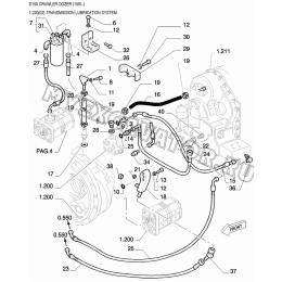Система смазки коробки передач/TRANSMISSION LUBRICATION SYSTEM New Holland D150 Система смазки коробки передач/TRANSMISSION LUBRICATION SYSTEM New Holland D150