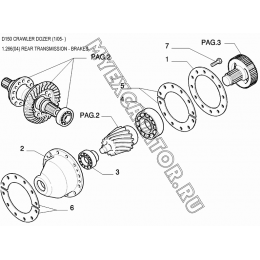 Трансмиссия/REAR TRANSMISSION - BRAKES New Holland D150 Трансмиссия/REAR TRANSMISSION - BRAKES New Holland D150