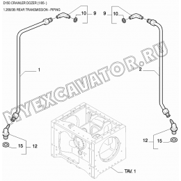 Трансмиссия/REAR TRANSMISSION - PIPING New Holland D150 Трансмиссия/REAR TRANSMISSION - PIPING New Holland D150