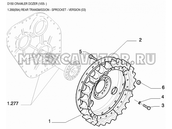 Трансмиссия/REAR TRANSMISSION - SPROCKET - VERSION (03) New Holland D150 Трансмиссия/REAR TRANSMISSION - SPROCKET - VERSION (03) New Holland D150