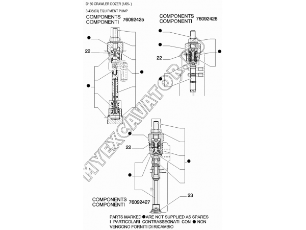Гидронасос/EQUIPMENT PUMP New Holland D150