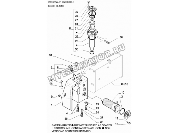 Масляный бак/OIL TANK New Holland D150 Масляный бак/OIL TANK New Holland D150