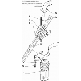 Управление/CONTROL VALVE LINKAGE - VERSION (04) New Holland D150