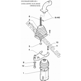 Управление/CONTROL VALVE LINKAGE - VERSION (01-02-03) New Holland D150