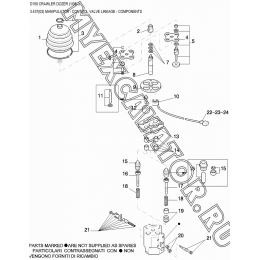 Управление/MANIPULATOR - CONTROL VALVE LINKAGE - COMPONENTS New Holland D150
