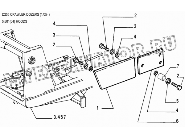 Кожухи защитные/HOODS New Holland D255 Кожухи защитные/HOODS New Holland D255
