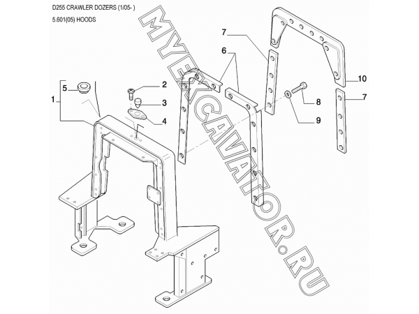 Кожухи защитные/HOODS New Holland D255 Кожухи защитные/HOODS New Holland D255