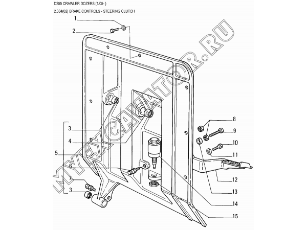 Тормозная система/BRAKE CONTROLS - STEERING CLUTCH New Holland D255 Тормозная система/BRAKE CONTROLS - STEERING CLUTCH New Holland D255