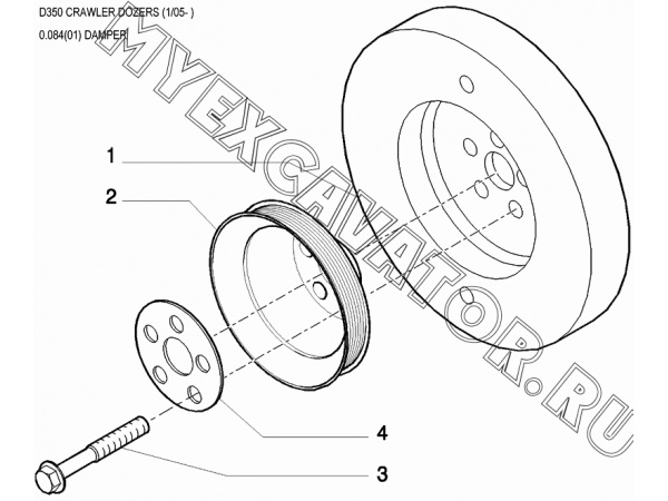 Демпфер/DAMPER New Holland D350