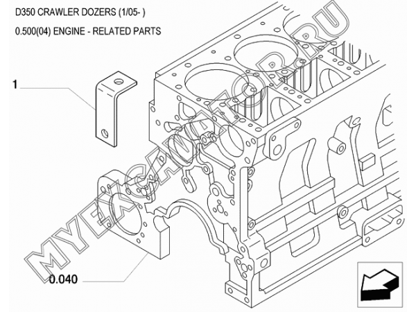Детали двигателя/ENGINE - RELATED PARTS New Holland D350