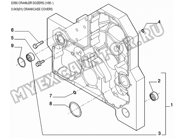 Крышки/CRANKCASE COVERS New Holland D350 Крышки/CRANKCASE COVERS New Holland D350