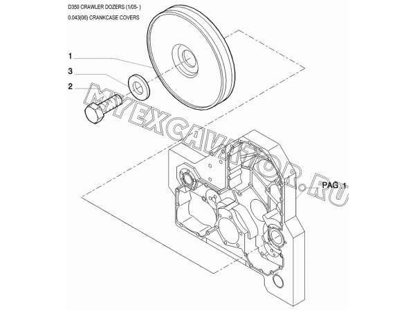 Крышки/CRANKCASE COVERS New Holland D350