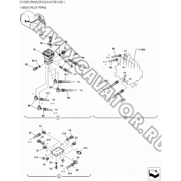 1.080(07) Трубопроводы управления/PILOT PIPING New Holland E115SR