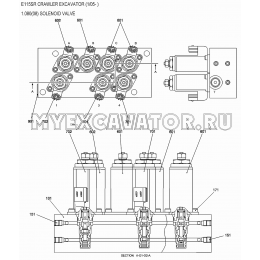1.080(08) Трубопроводы управления/SOLENOID VALVE New Holland E115SR