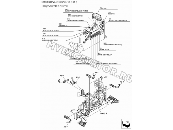 1.220(06) Электрооборудование/ELECTRIC SYSTEM New Holland E115SR