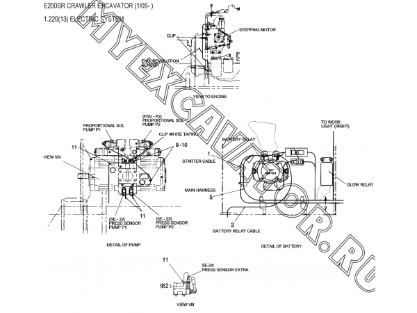 1.220(13) Электрооборудование/ELECTRIC SYSTEM New Holland E200SR