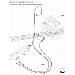 Гидросистема для гидромолота/E215B 4 ARMS - APPLICATION OF HYDRAULIC HAMMER New Holland E215