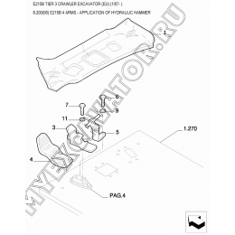 Гидросистема для гидромолота/E215B 4 ARMS - APPLICATION OF HYDRAULIC HAMMER New Holland E215