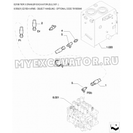 Гидросистема/E215B 4 ARMS - OBJECT HANDLING - OPTIONAL CODE 781583648 New Holland E215