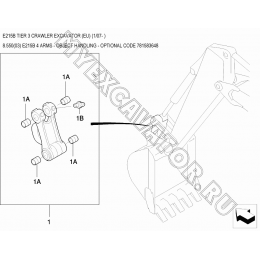 Гидросистема/E215B 4 ARMS - OBJECT HANDLING - OPTIONAL CODE 781583648 New Holland E215