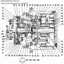 Привод хода/TRAVEL REDUCTION UNITS - COMPONENTS New Holland E245B