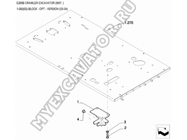 Блок/BLOCK - OPT - VERSION (03-04) New Holland E265B