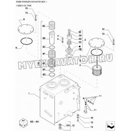 Бак масляный/OIL TANK New Holland E265B