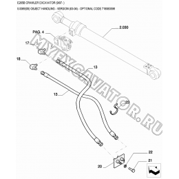 Гидросистема/OBJECT HANDLING - VERSION (03-04) - OPTIONAL CODE 718583598 New Holland E265B