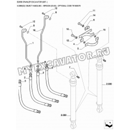 Гидросистема/OBJECT HANDLING - VERSION (03-04) - OPTIONAL CODE 781583578 New Holland E265B