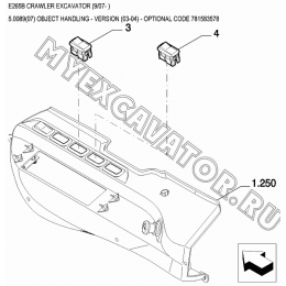 Гидросистема/OBJECT HANDLING - VERSION (03-04) - OPTIONAL CODE 781583578 New Holland E265B