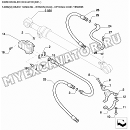 Гидросистема/OBJECT HANDLING - VERSION (03-04) - OPTIONAL CODE 718583598 New Holland E265B
