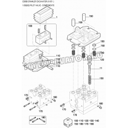 Клапан управляющий/PILOT VALVE - COMPONENTS New Holland E305B