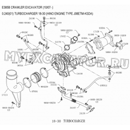 Турбокомпрессор/TURBOCHARGER 18-30 New Holland E385B