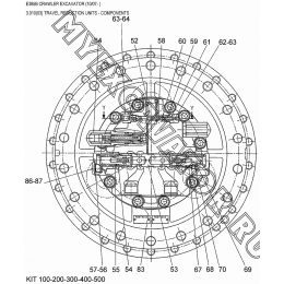 Привод хода/TRAVEL REDUCTION UNITS - COMPONENTS New Holland E385B