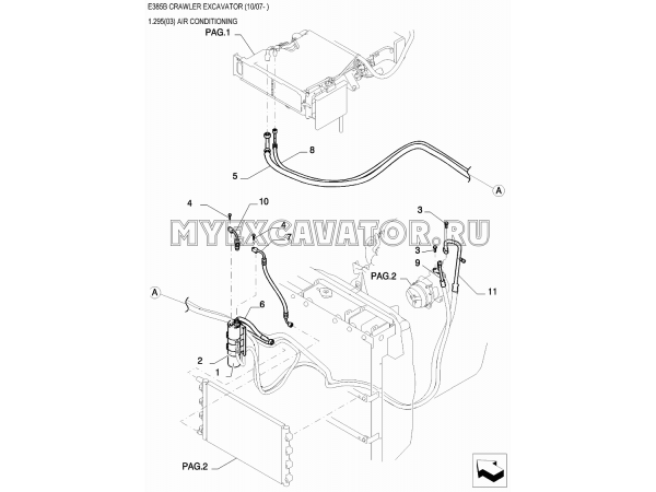 Кондиционер/AIR CONDITIONING New Holland E385B Кондиционер/AIR CONDITIONING New Holland E385B