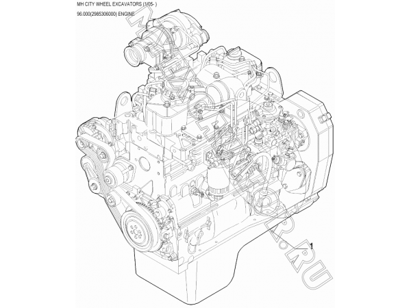 Двигатель/ENGINE 96.000(2985306000) New Holland MH City
