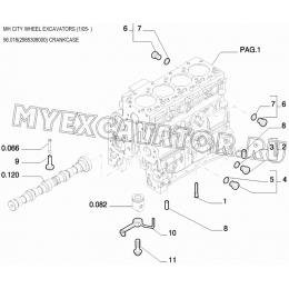 Блок цилиндров/CRANKCASE 96.018(2985308000) New Holland MH City