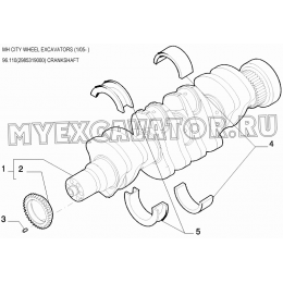 Коленчатый вал/CRANKSHAFT 96.110(2985319000) New Holland MH City
