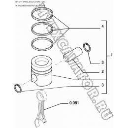 Поршень/PISTON - ENGINE 96.116(2985321000) New Holland MH City