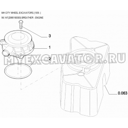 Сапун/BREATHER - ENGINE 96.147(2985160000) New Holland MH City
